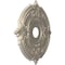 Ekena Millwork Attica PVC Medallion (Canopies up to 6 3/4"), 19"OD x 3 1/2"ID x 1"P, Metallic Silver Metallic CMP19ATCSV - alternate 2